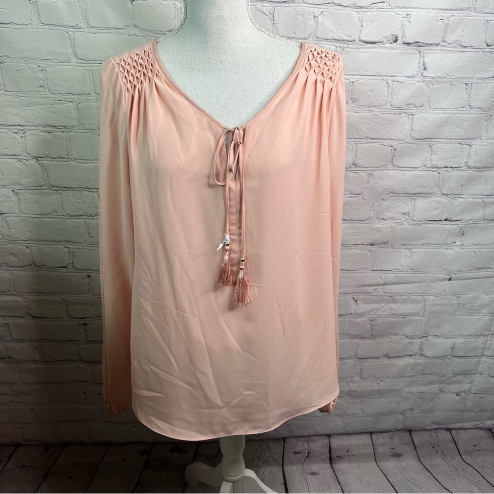 WHBM Ballerina Tassel Blouse 12 NWT